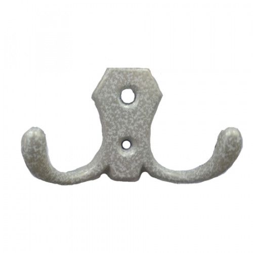 Крючок металл 2 рожковый №23 серебро Металлист