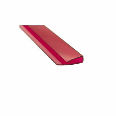 Поликарбонат профиль торцевой  6мм (L) терракотовый