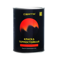 Эмаль термостойкая серебристо-серая  650°С 0,8кг Certa