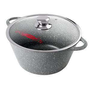 Кастрюля 4л с крышкой графит Горница(59)