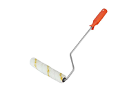 Валик эмаль алкид 150х15х12х6мм 800г/м2 полиамид желтая полоса Decor(30)