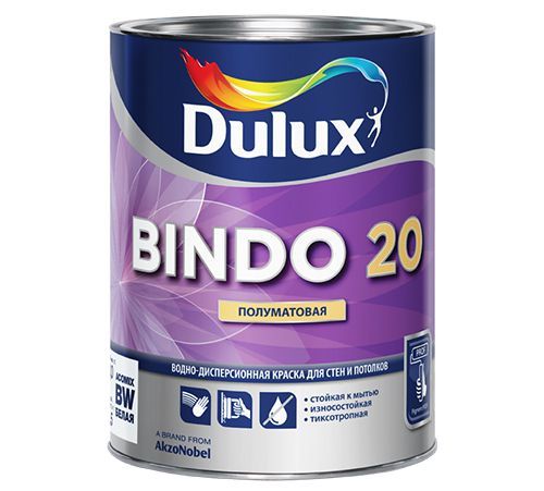 Краска Dulux Professional Bindo20 интерьерная  1л BW 10%