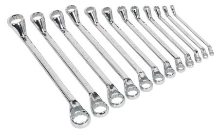 Ключ накидной 12х13мм изогнутый Сибртех---