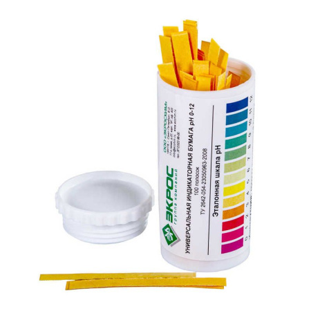 Бумага индикаторная рН 0-12 100 полосок