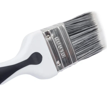 Кисть плоская 50х15мм 2-к ручка синтетический ворс Black White Premium Decor 