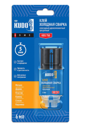 Клей эпоксидный 2х-компонентный  6мл KBS-750 Kudo---