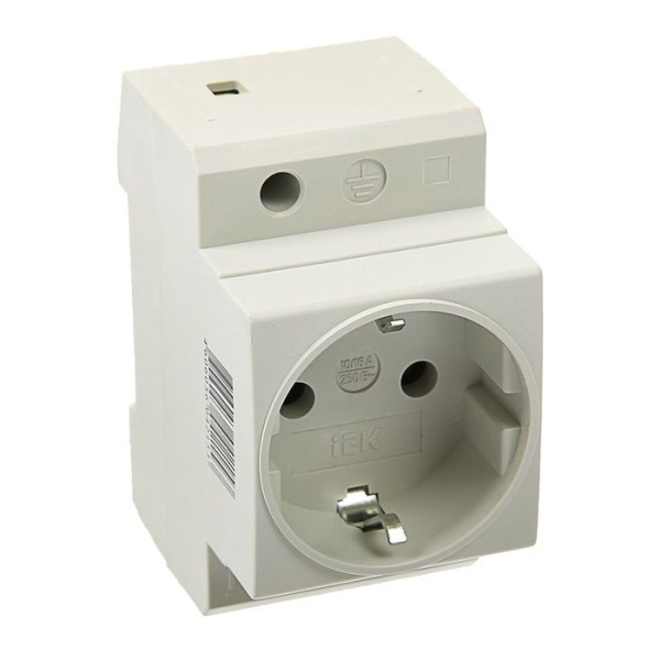 Розетка 1-мест с/з на дин рейку IEK