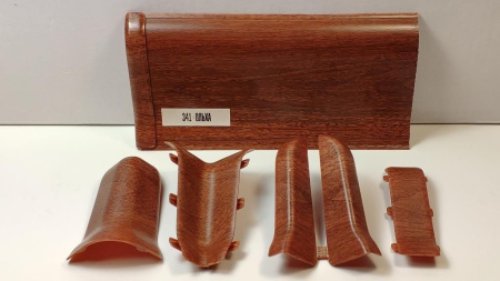 Плинтус Идеал 3Д 55 Классик 341 заглушка ольха