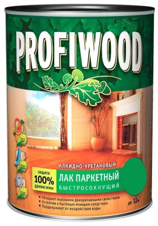 Лак паркетный алкидный 2,4л глнц. Profiwood