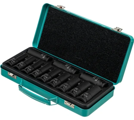 Набор торцевых головок 1/2 ударные глубокие 10-24мм 12предм. Stels