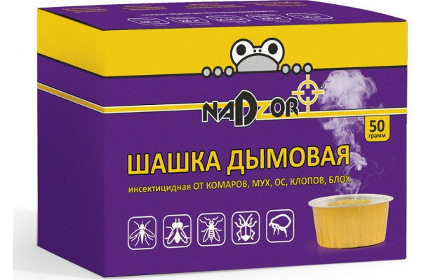 Шашка дымовая от насекомых 50г Nadzor 