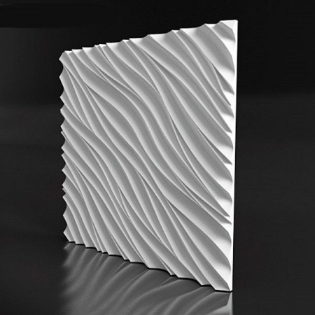 Панель 3D из гипса 500х500 водопад