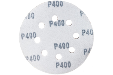 Круг шлифовальный бумага 125мм Р400 8 отв 5шт Matrix